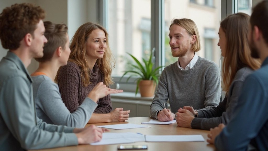 Nederlands spreekles met expats in het klaslokaal
